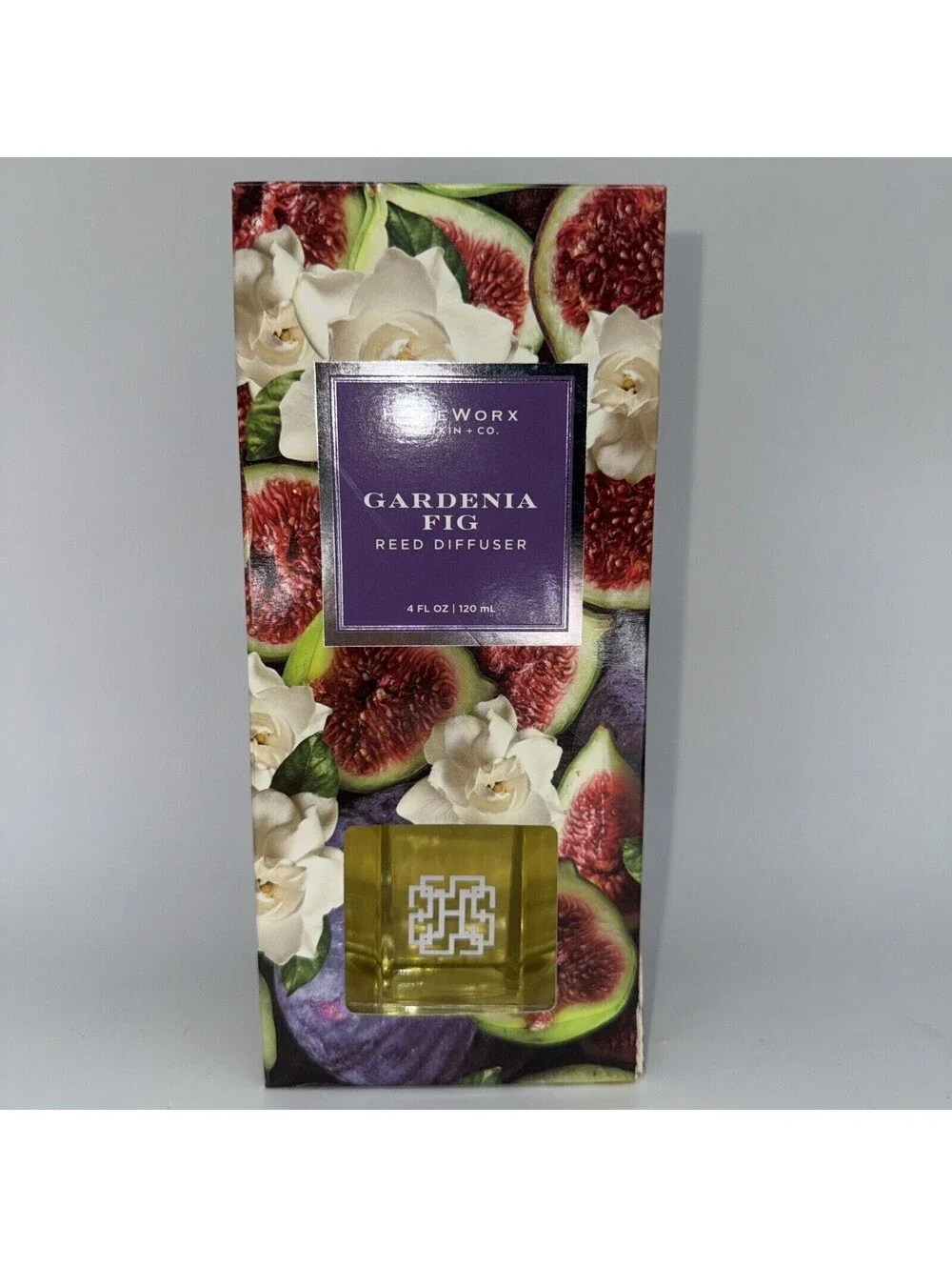 NEW Homeworx Slatkin And Co. Gardenia Fig Reed Diffuser Home Fragrance Candle